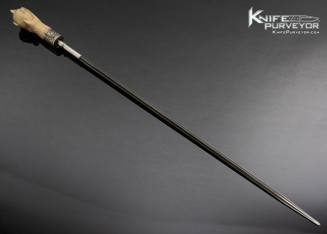 PJ Tomes Custom Knife Snakewood Cane Sword