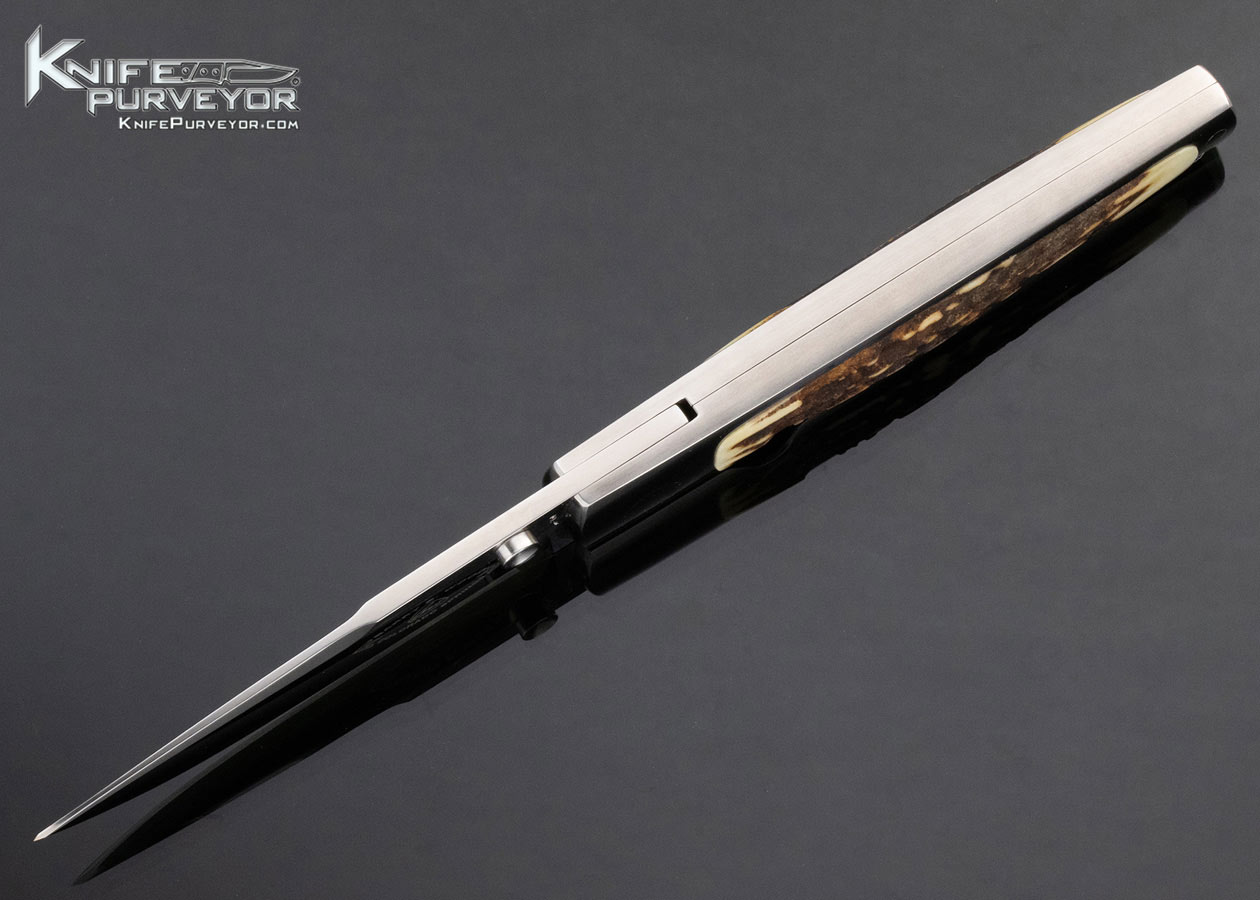 Barry-Wood-Custom-Knife-Stag-Interframe-Linerlock-Folder-15110