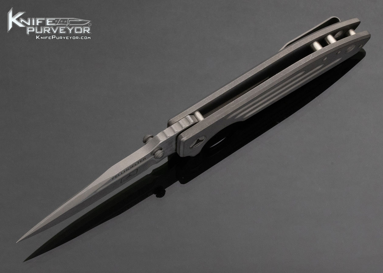 Brian Fellhoelter Custom Knife Titanium TAD Gear Dauntless Framelock - Image 5