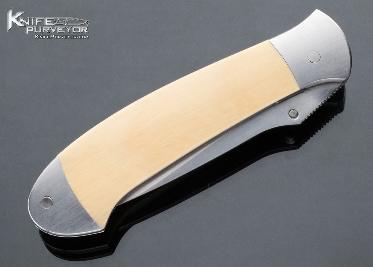 Mike Irie Barry Wood Collaboration Custom Knife Mammoth Linerlock - Image 4
