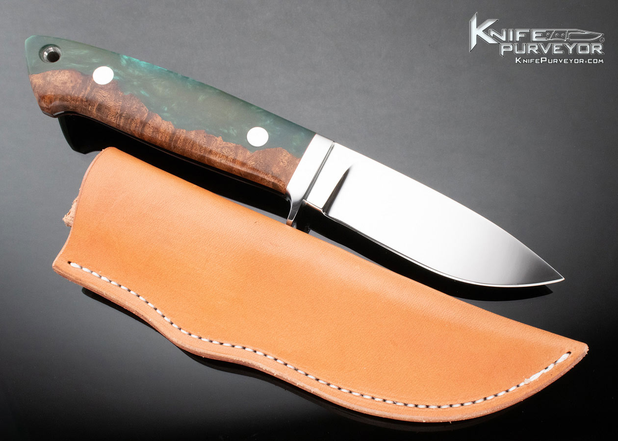 Steve Johnson and Son Custom Knife Mesquite Hybrid Drop Point Hunter - Image 3