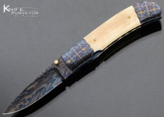 Francesco Pachi Custom Knife Double Bolster Damascus and Mammoth 15248