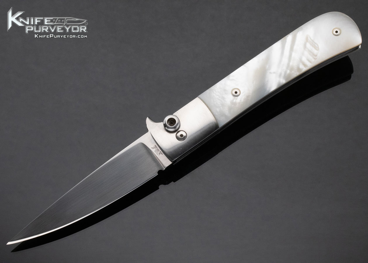 Paul Fox Custom Knife Mother of Pearl Toggle Lock 15279