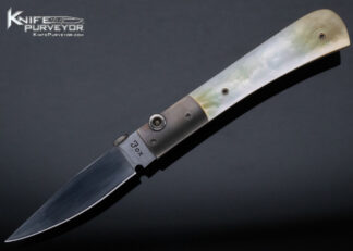Paul Fox Custom Knife South Sea Gold Lip Pearl Toggle Lock 15281