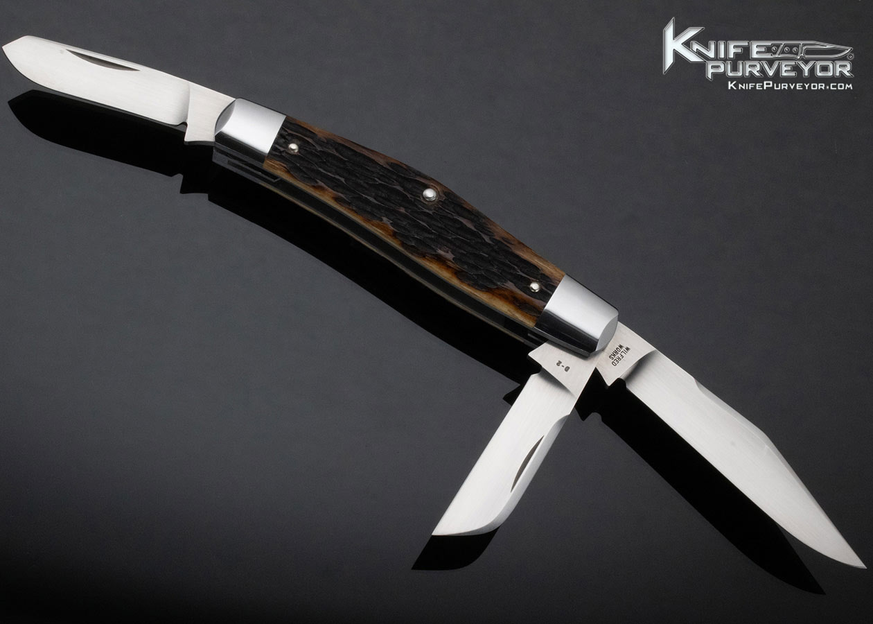 Tony-Bose-Custom-Knife-Remington-Jigged-Bone-3-Blade-Stockman-Slipjoint-
