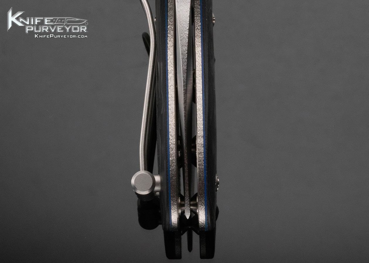 Allen Elishewitz Custom Knife Marble Carbon Fiber Linerlock - Image 7