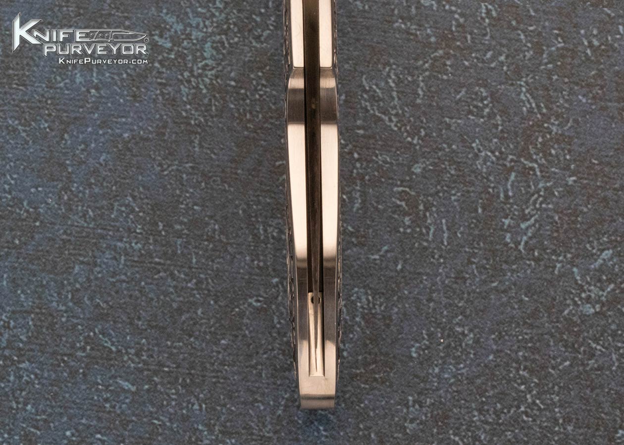 Dr. Fred Carter Custom Knife Sole Authorship Engraved Lockback with 24Kt Gold Inlays 15487