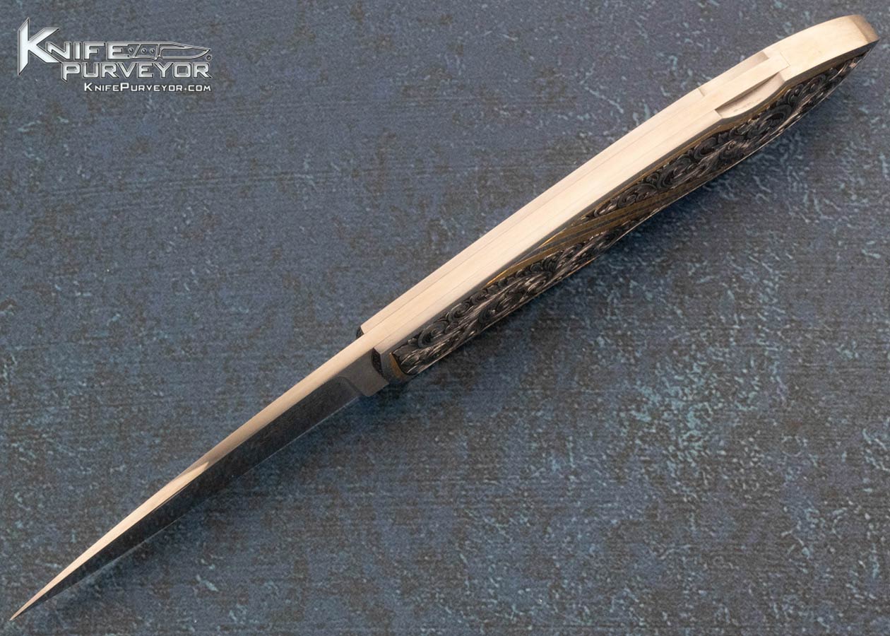 Dr. Fred Carter Custom Knife Sole Authorship Engraved Lockback with 24Kt Gold Inlays - Image 5