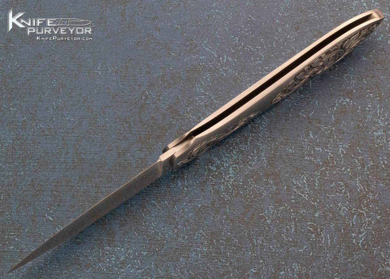 Dr. Fred Carter Custom Knife Sole Authorship Engraved "Tear Drop" Lockback - Image 5