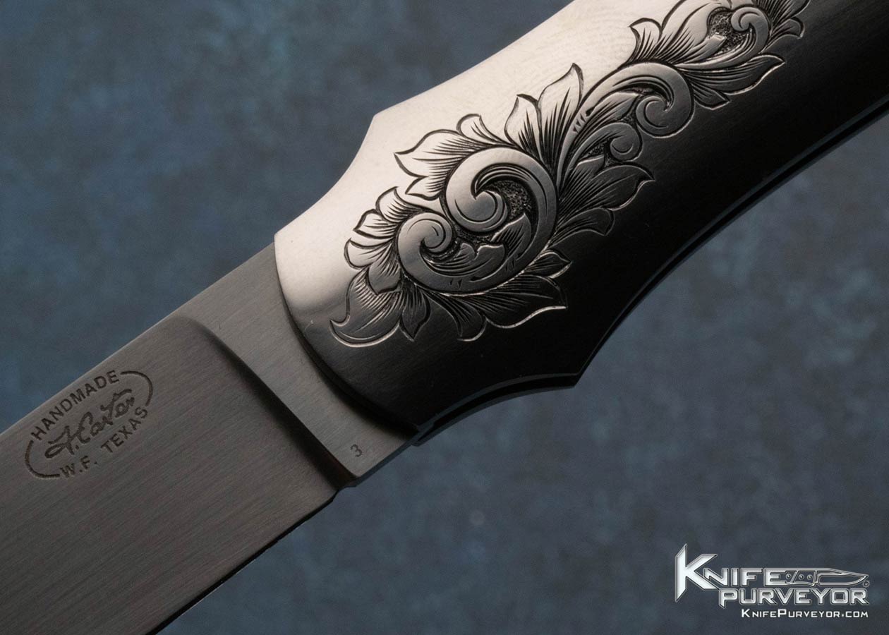 Dr. Fred Carter Custom Knife Sole Authorship Engraved "Tear Drop" Lockback - Image 2