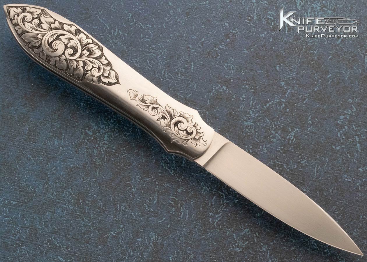Dr. Fred Carter Custom Knife Sole Authorship Engraved "Tear Drop" Lockback - Image 3