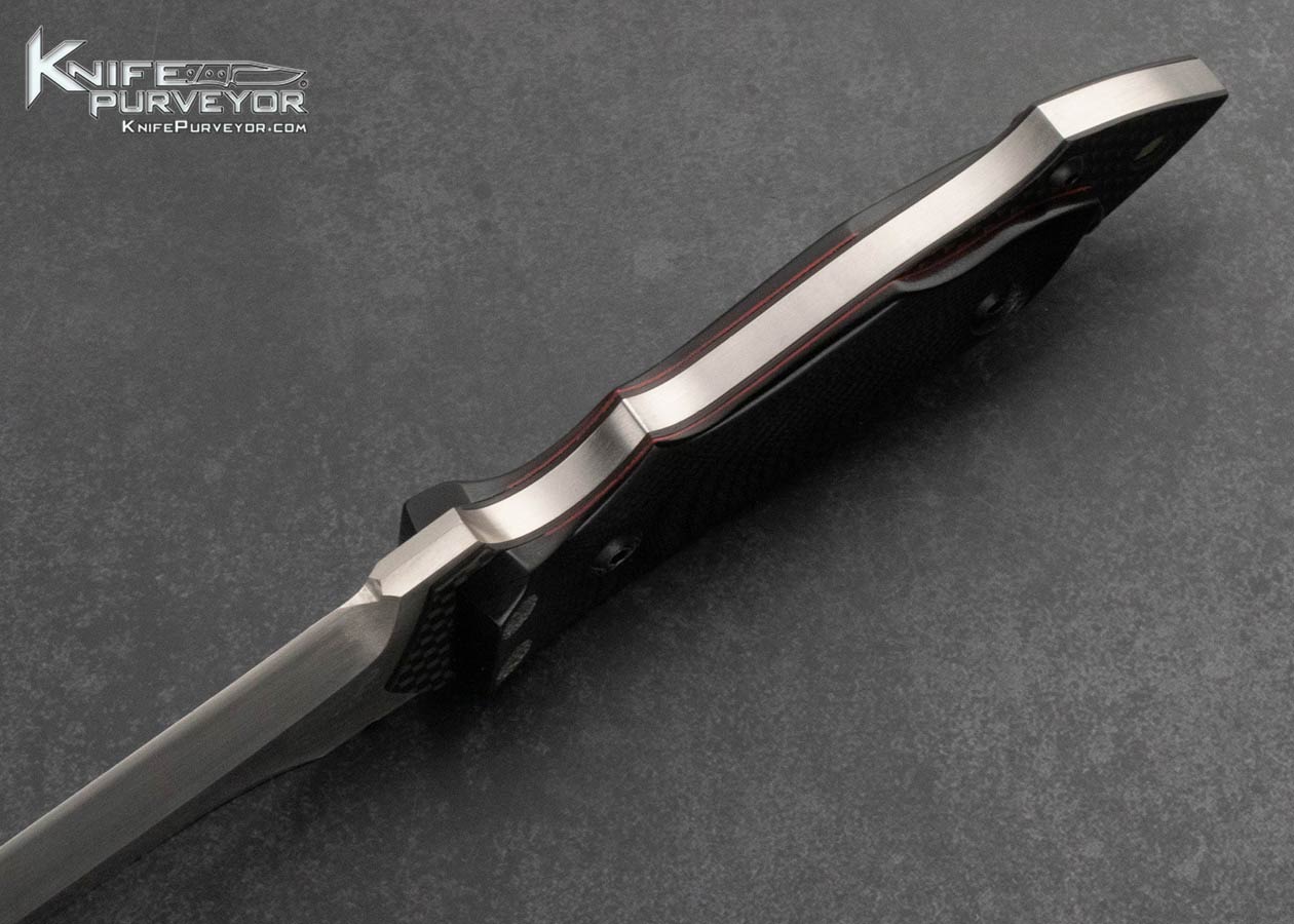 Kazutoshi-Tanabe-Custom-Knife-Custom-fighter-blade-SLD-steel-blade-black-G10-carbon-fiber-scales-