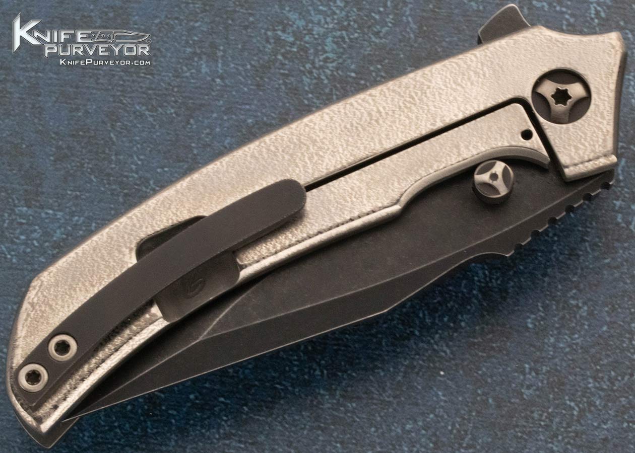 Peter Rassenti Custom Knife Midsize Satori Integral Frame Lock Flipper - Image 4