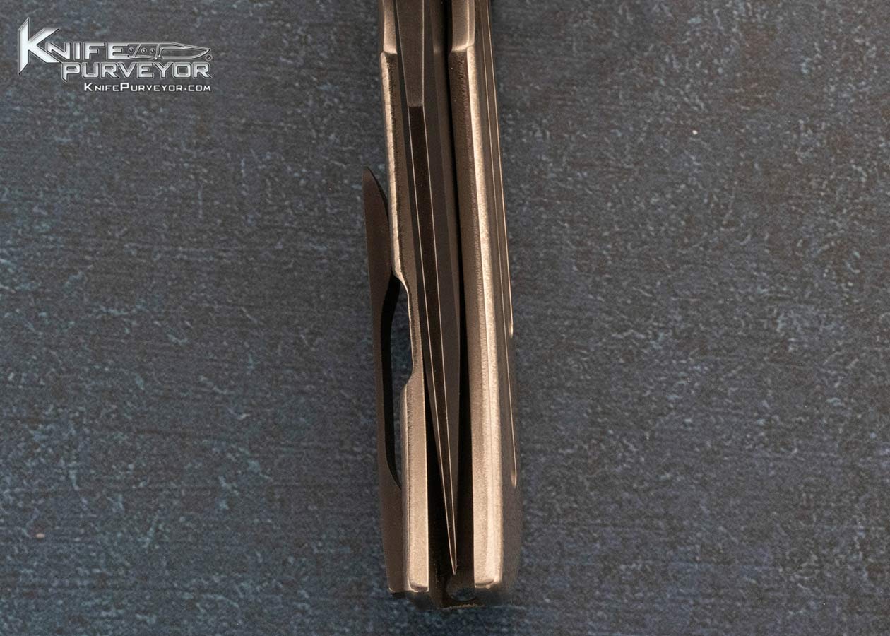 Peter Rassenti Custom Knife Midsize Satori Integral Frame Lock Flipper - Image 7