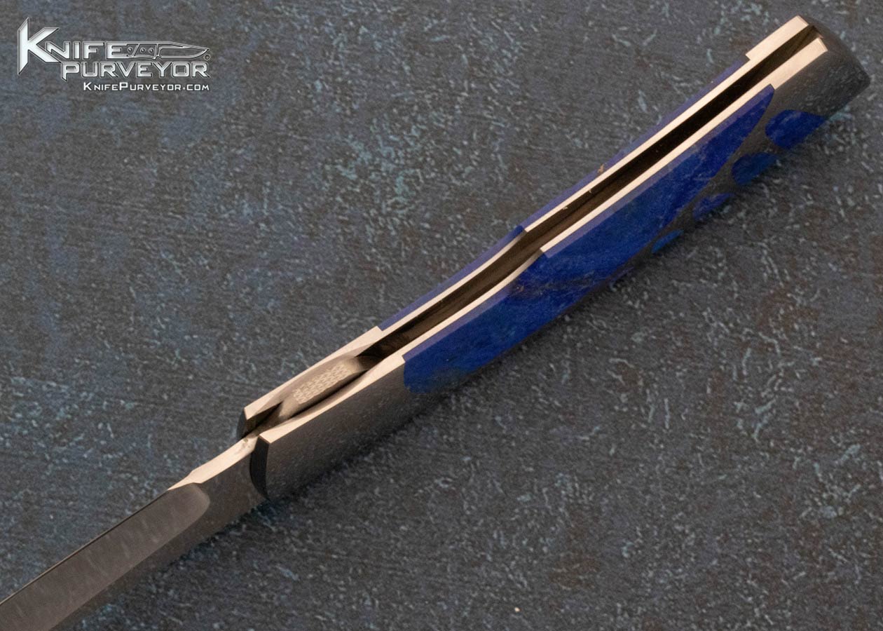 Scott Sawby Custom Knife Lapis Lazuli "Killdeer" Self Lock - Image 6