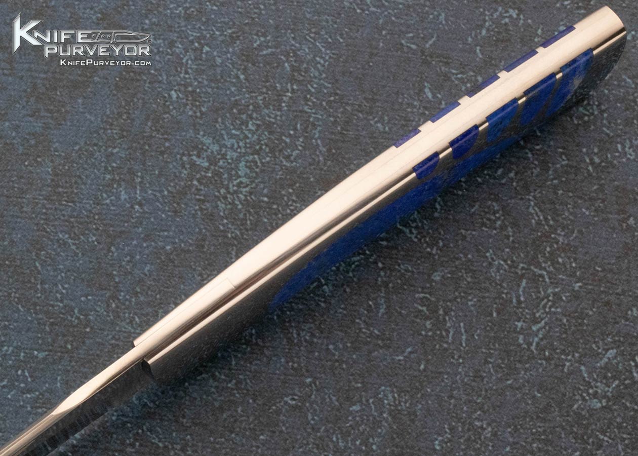 Scott Sawby Custom Knife Lapis Lazuli "Killdeer" Self Lock - Image 5