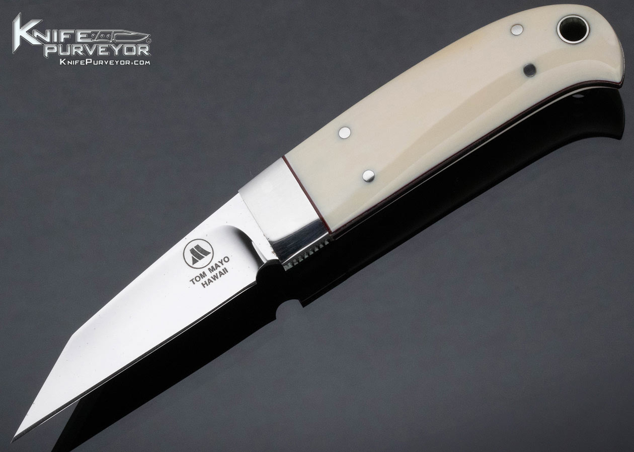 Tom Mayo Custom Knife Fixed Blade with Sheath-15413