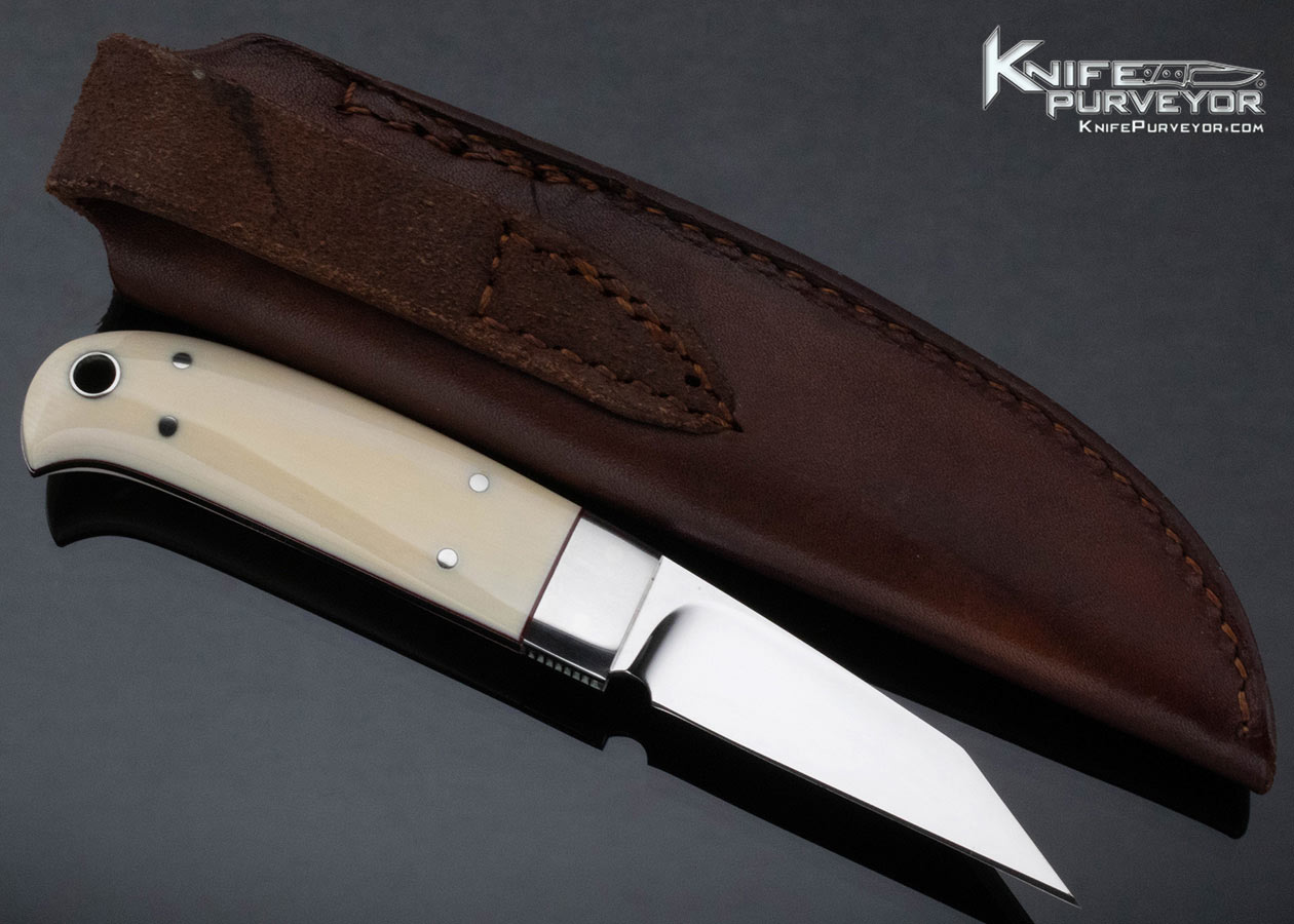 Tom Mayo Custom Knife Fixed Blade with Sheath - Image 3