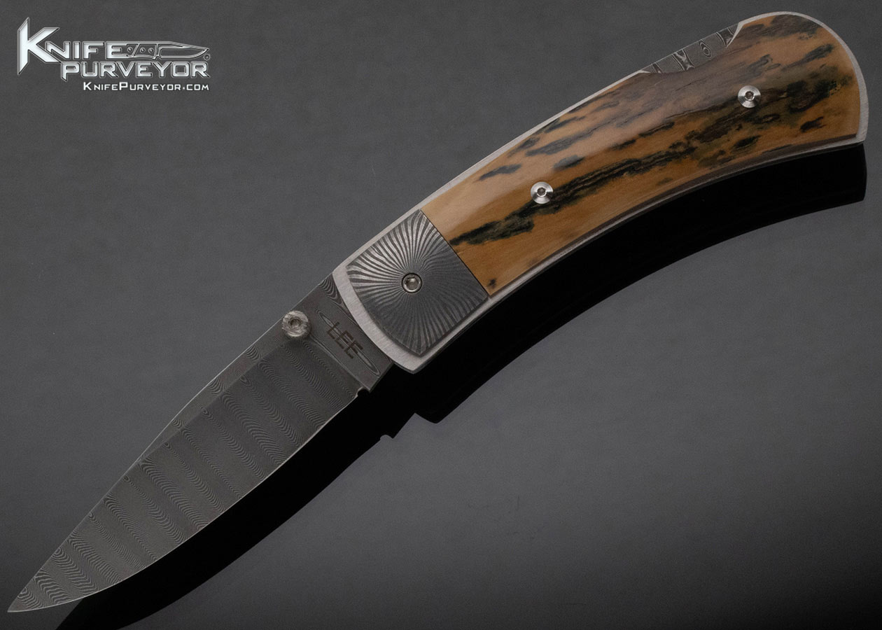 Tommy Lee Custom Knife Fossilized Mammoth Lockback 15422