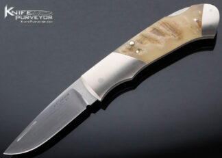 W.E. Ankrom Custom Knife Big Horn Sheep Horn Lock Back 15411