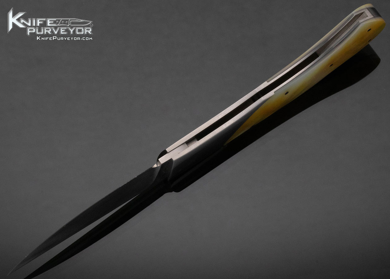 Bill Ankrom Custom Knife South Sea Gold Lip Pearl Gents Lockback - Image 5