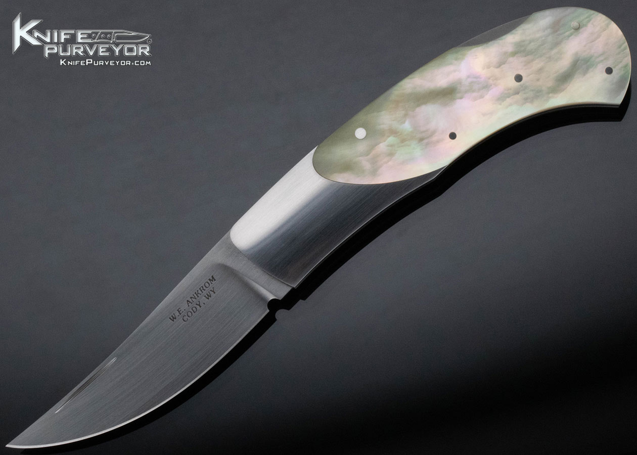 W.E. Ankrom Custom Knife Mother of Pearl Gents Lockback 15420