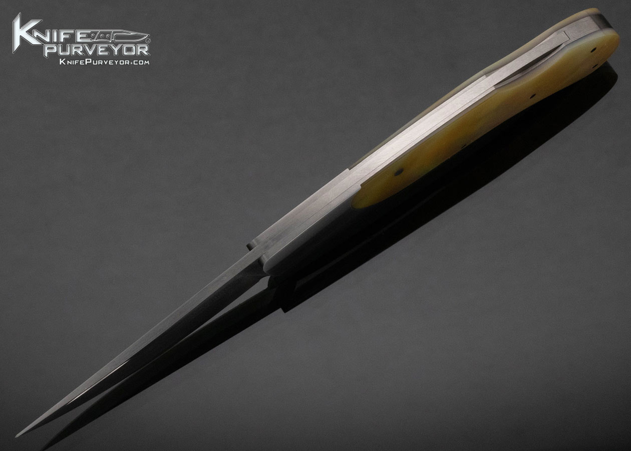 Bill Ankrom Custom Knife South Sea Gold Lip Pearl Gents Lockback - Image 6