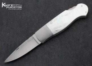Steve Davis Custom Knife Mother of Pearl Lockback 15554