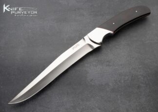 Ben Voss Custom Knife African Blackwood Fighter 15574
