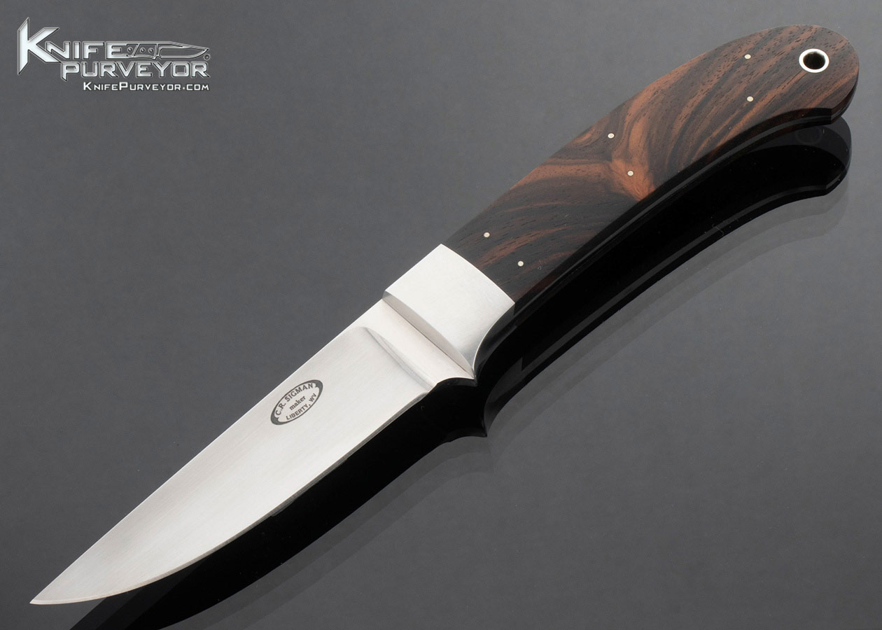 Corbet-Sigman-Custom-Knife-Macassar-Ebony-440-C-Utility-Knife-with-Leather-Sheath-15605