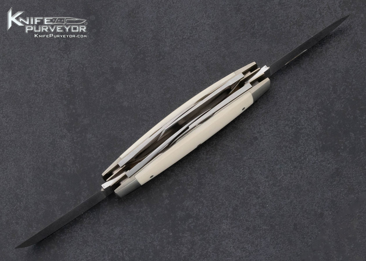 Eugene Shadley Custom Knife Lincoln 6 Blade Congress with Nickel Silver and Mammoth 15552