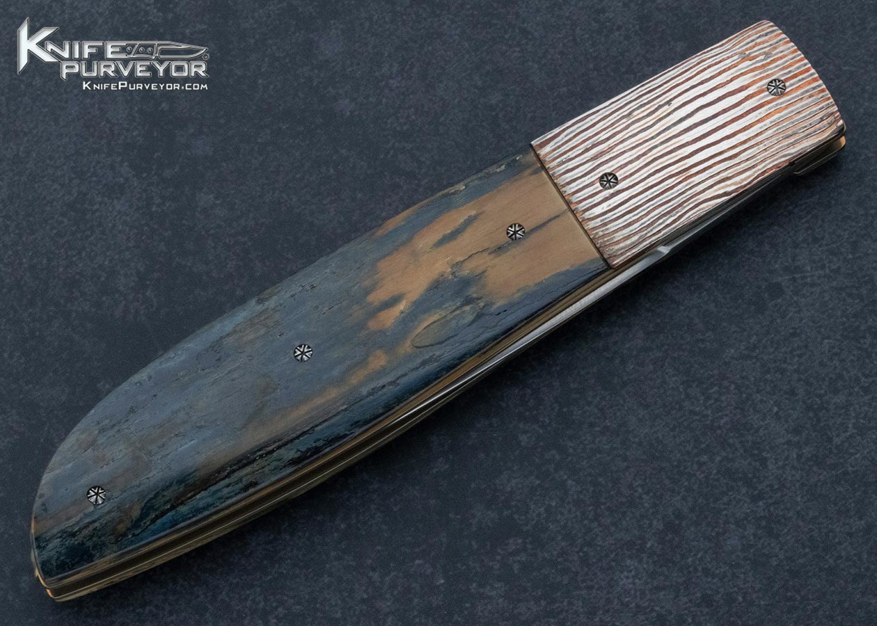 Jack Davenport Custom Knife Mokume and Mammoth Linerlock - Image 4