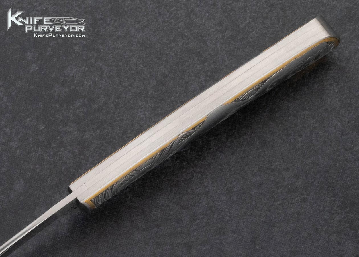 Jess Horn Custom Knife #004 Slip Joint Engraved by Jon Robyn - Image 5