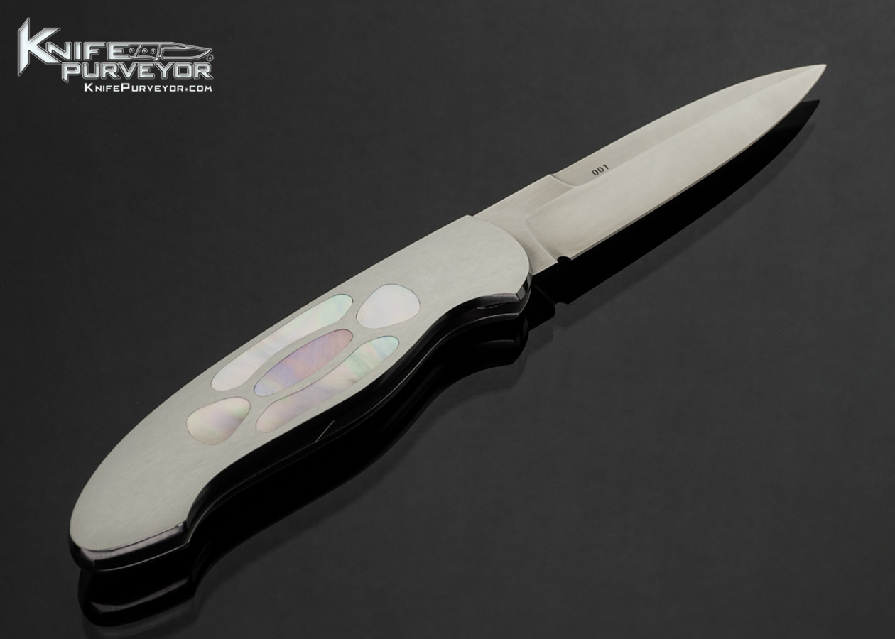 Warren Osborne Custom Knife Multi-Pearl Interframe Lever Lock - Image 3