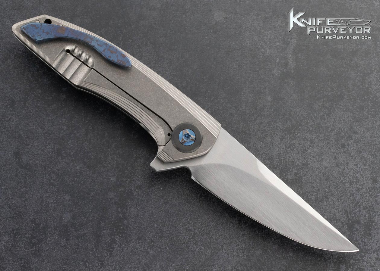 Eric-Ochs-Custom-Knife-Machined-Titanium-Framelock-Flipper-with-Timascus-Clip-Backspacer-and-Zirconium-Pivots-