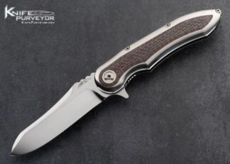 Jerry-Moen-Custom-Knife-Red-and-Black-Carbon-Fiber-Interframe-Max-Evo-Linerlock-Flipper-