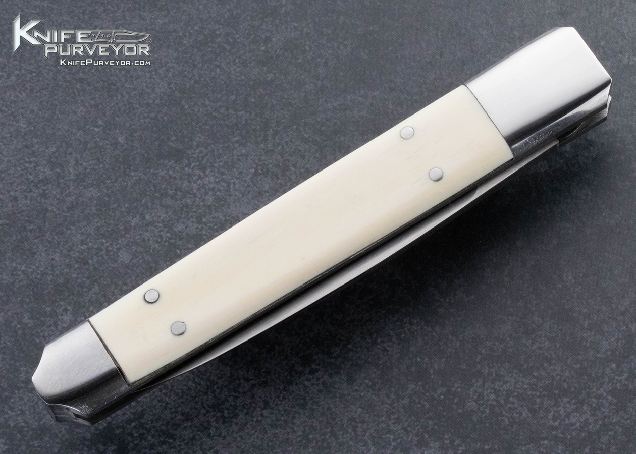 Jim-Serven-Custom-Knife-Mammoth-and-Turquoise-Automatic-