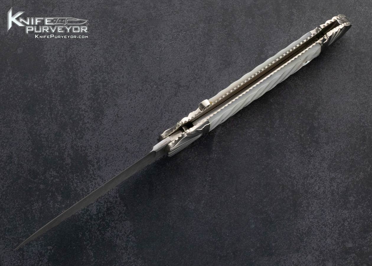 Ken-Steigerwalt-Custom-Knife-Fluted-Mother-of-Pearl-and-Damascus-Automatic-15677