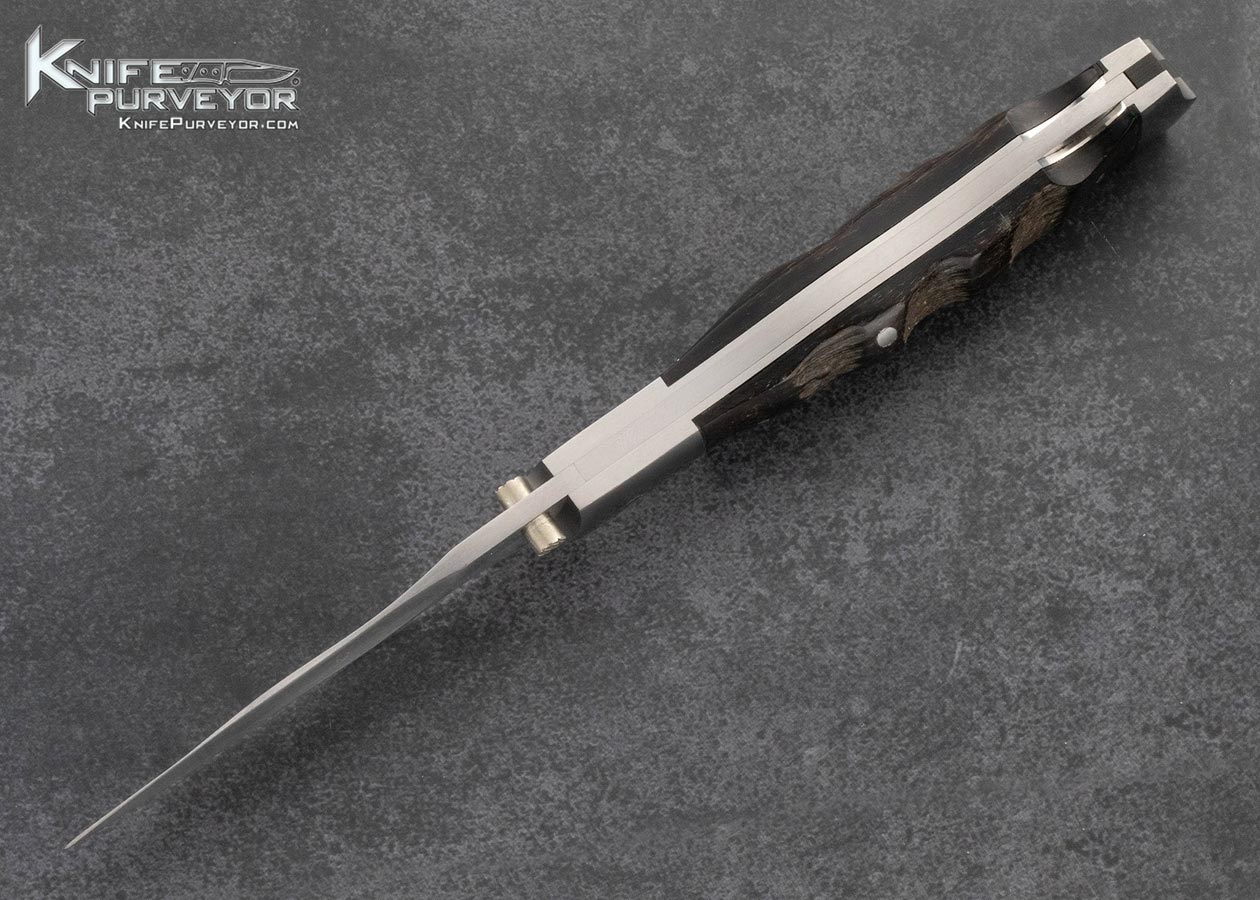 Mel-Pardue-Custom-Knife-Kris-Blade-Horn-Lockback-