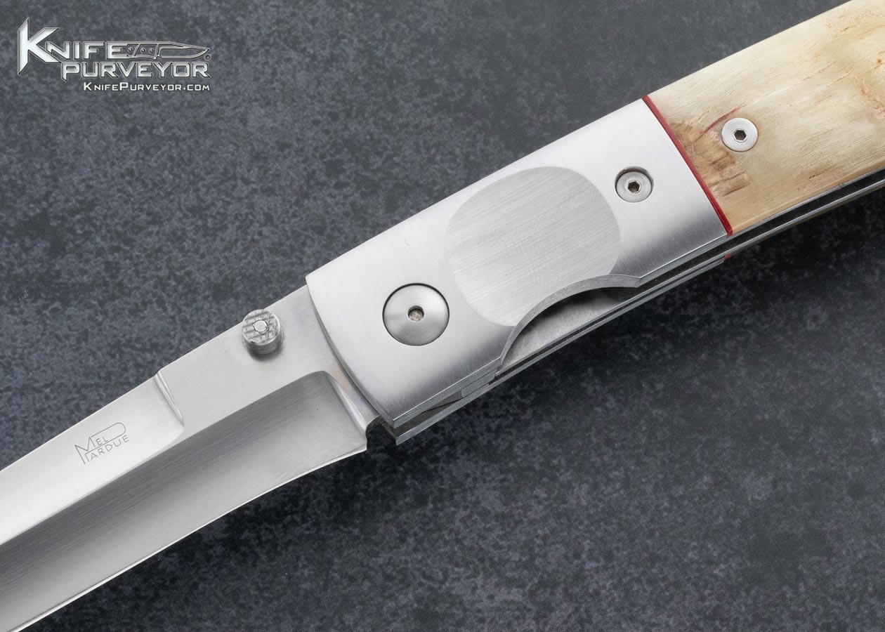 Mel-Pardue-Custom-Knife-Polished-Ramshorn-Linerlock-