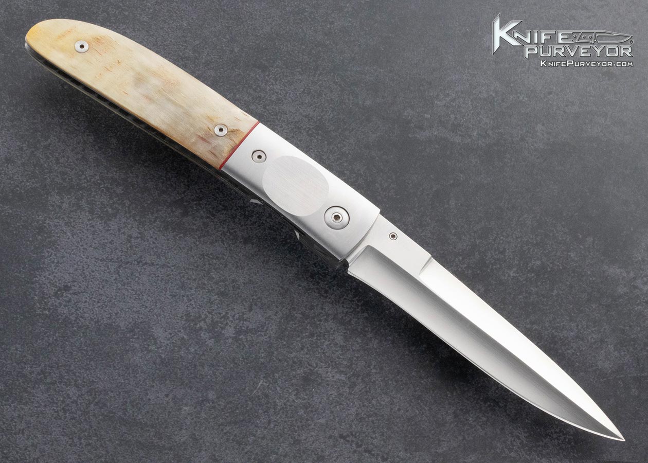 Mel-Pardue-Custom-Knife-Polished-Ramshorn-Linerlock-