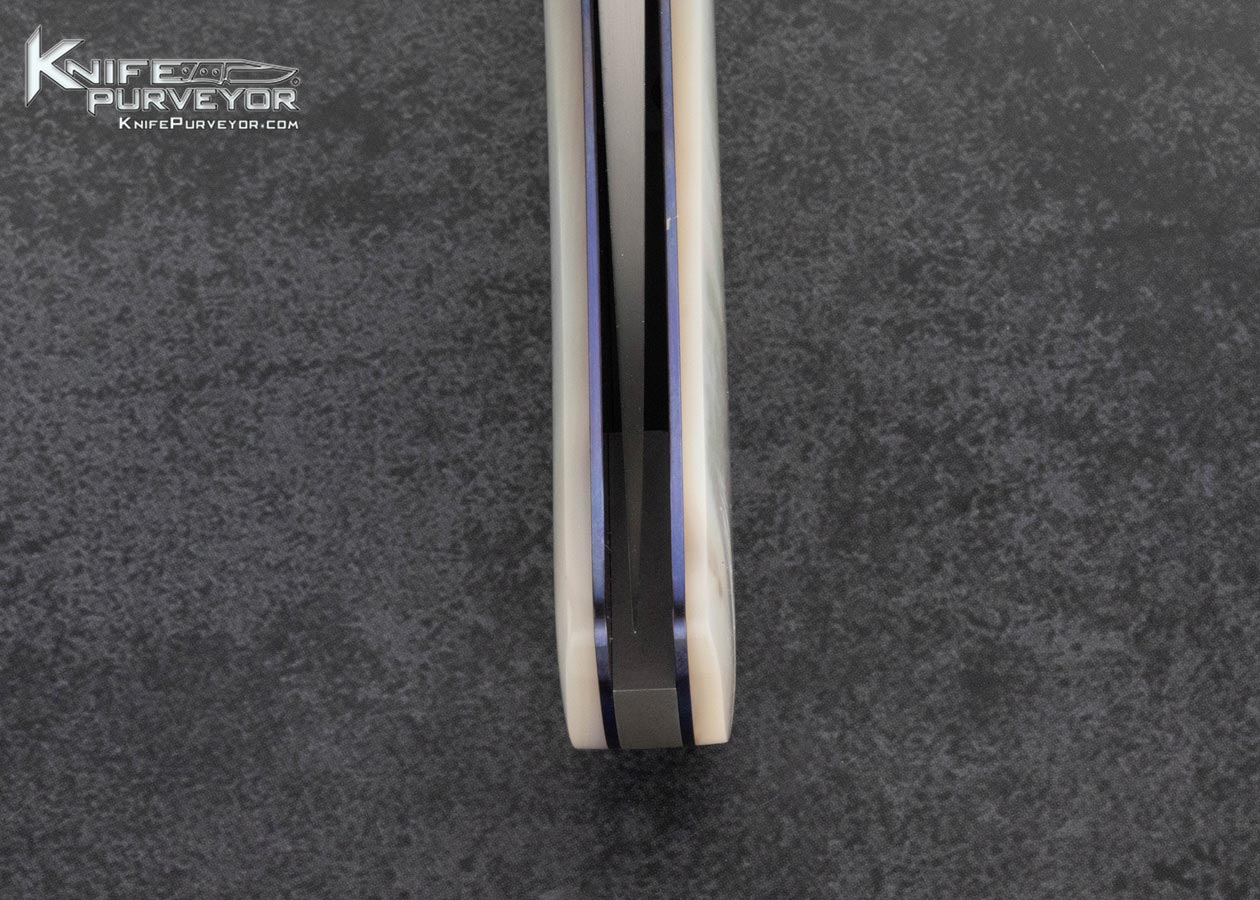Paul-Fox-Custom-Knife-Pearl-and-Anodized-Titanium-Lockback-