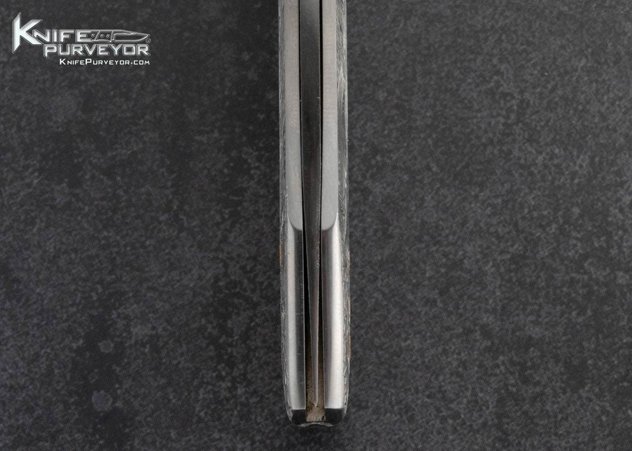 Scott-Sawby-Custom-Knife-Lorenzo-Gamba-Engraved-Damascus-Tern-Selflock-with-24Kt-Gold-Inlays-