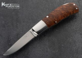 Steve-Hoel-Custom-Knife-Briar-Wood-Lockback-