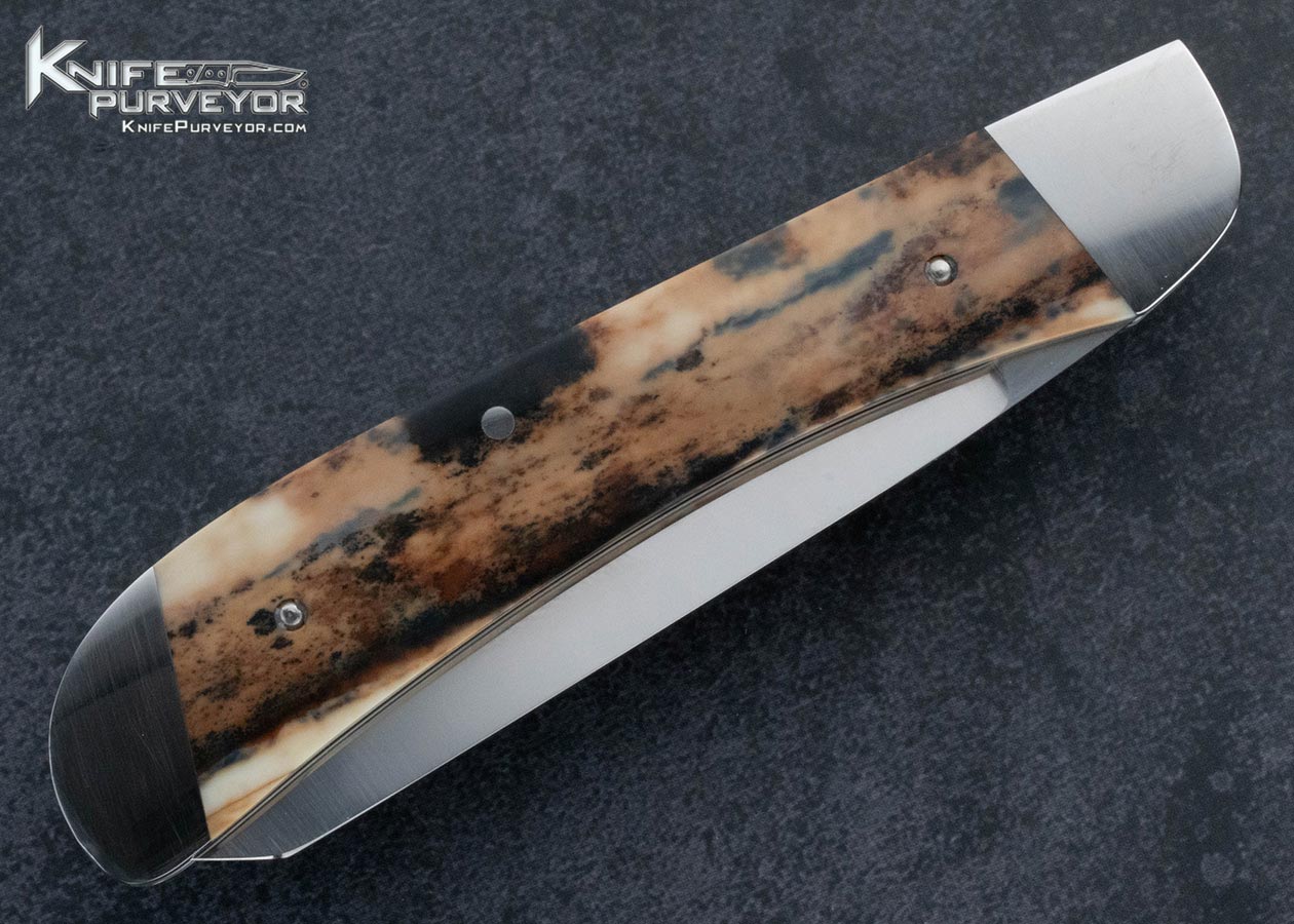 Bill-Kennedy-Custom-Knife-2-Bladed-with-Half-Stop-Walrus-Slip-Joint-
