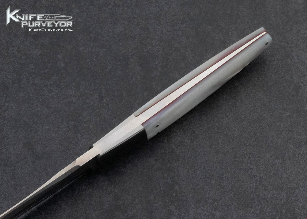 Bob Lum Custom Knife Mother of Pearl Tanto - Image 4