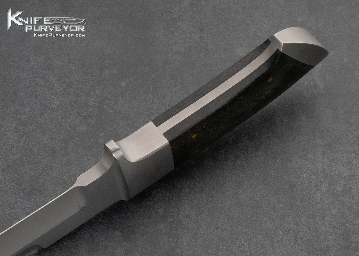 Dr. Fred Carter Custom Knife Black Micarta Fighter 15906