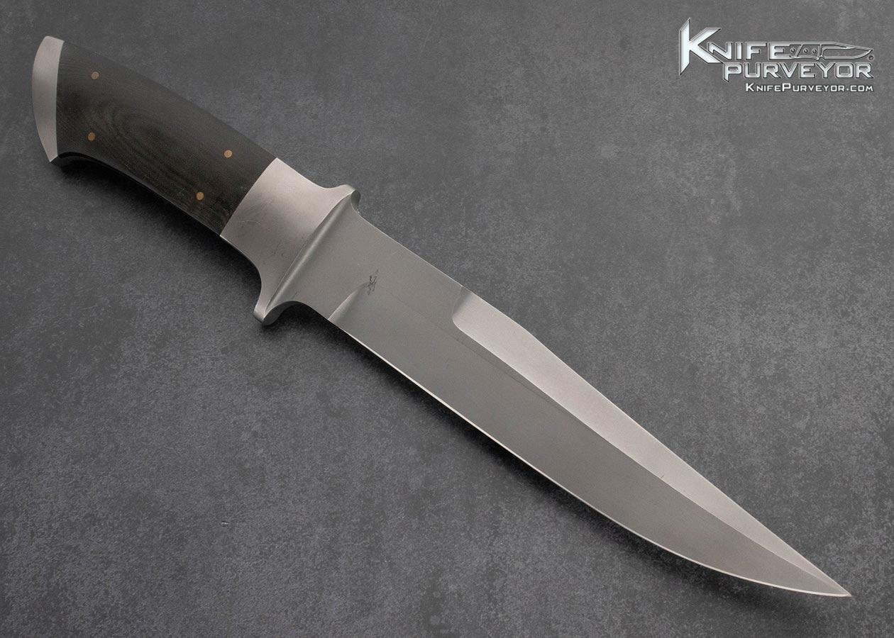 Dr. Fred Carter Custom Knife Black Micarta Integral Fighter - Image 3