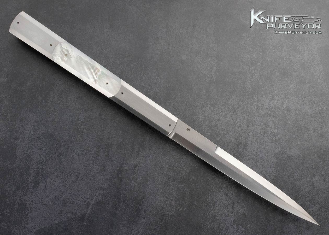 Jeff-Chaffee-Custom-Knife-Mother-of-Pearl-Linerlock-Dagger-