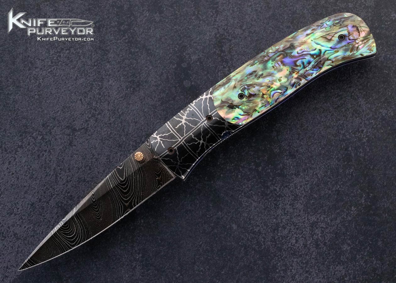 Jeff-Chaffee-Custom-Knives-Damascus-and-Abalone-Linerlock-